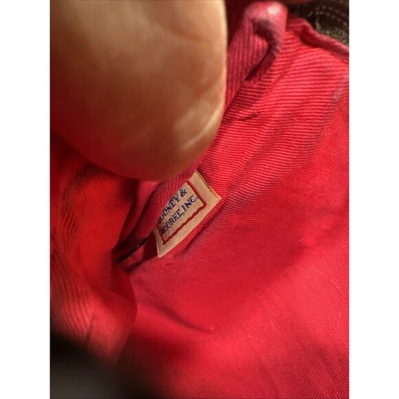 Dooney Bourke Crossbody Handbag "North South Triple Zip" Blue Nylon - Picture 11 of 12